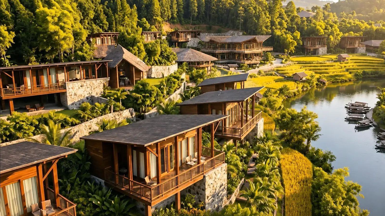 Hillside bungalows