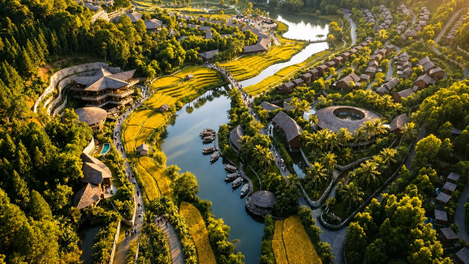 Lakeside aerial